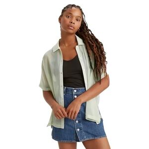 Levi’s Premium Denim Button‎ Front Utility Skirt Size 27